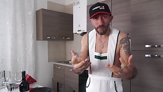 CASTING ALLA ITALIANA - Italian stud Omar Galanti goes for hot anal fucking with newbie ###sy Neri