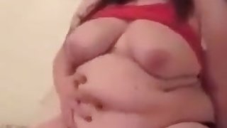 Bbw latina belly and boob play