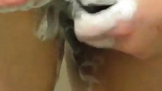 Hot masturbation after shower